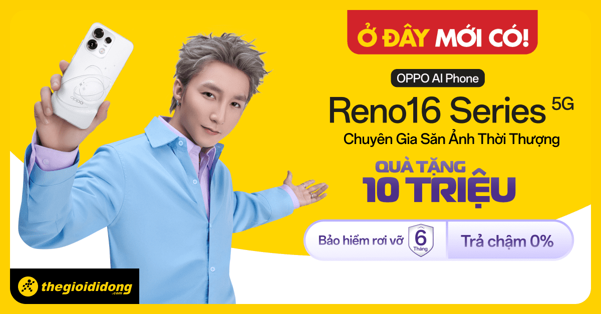 Điện thoại OPPO Reno16F 5G 8GB/128GB Điện thoại OPPO Reno16F 5G 8GB/128GB