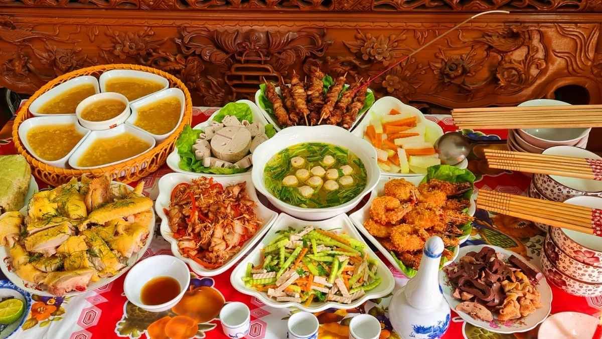 mâm cơm cúng giỗ