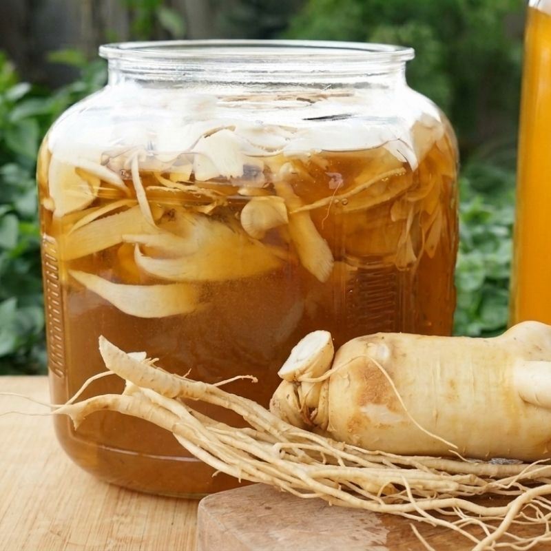 Cách ngâm sâm với mật ong