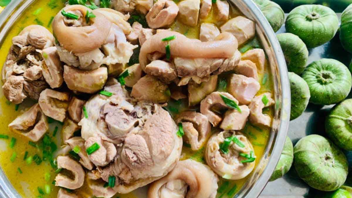 Giò heo hầm vả