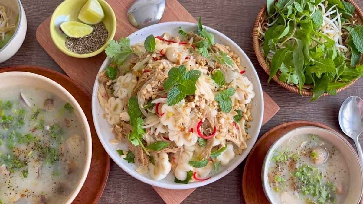 Gỏi măng cụt chay