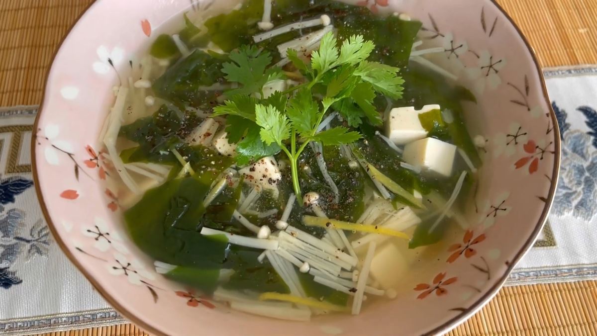 canh rong biển chay