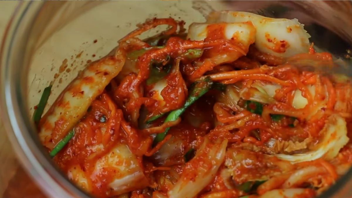 kim chi không cần bột nếp