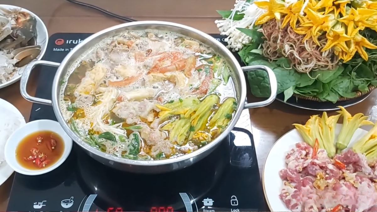 lẩu cua đồng miền Nam