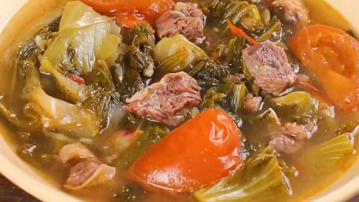 dẻ sườn bò nấu dưa