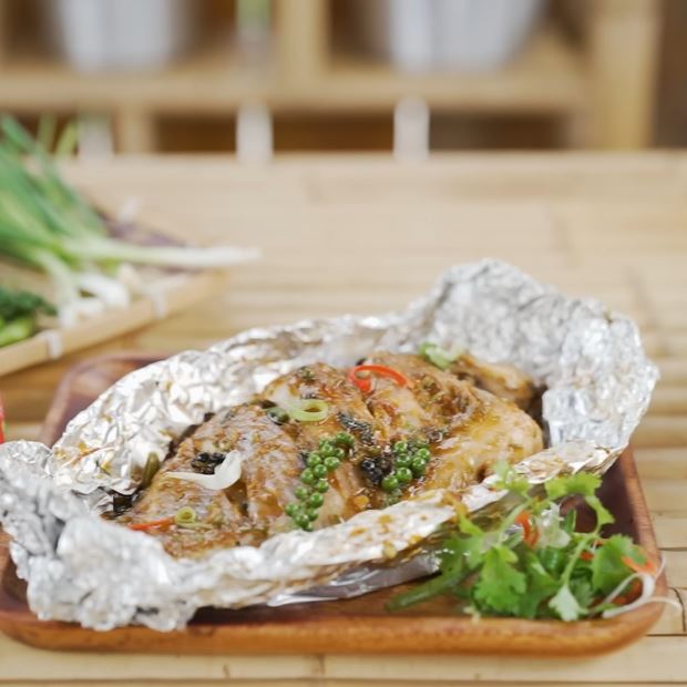 cá hấp giấy bạc