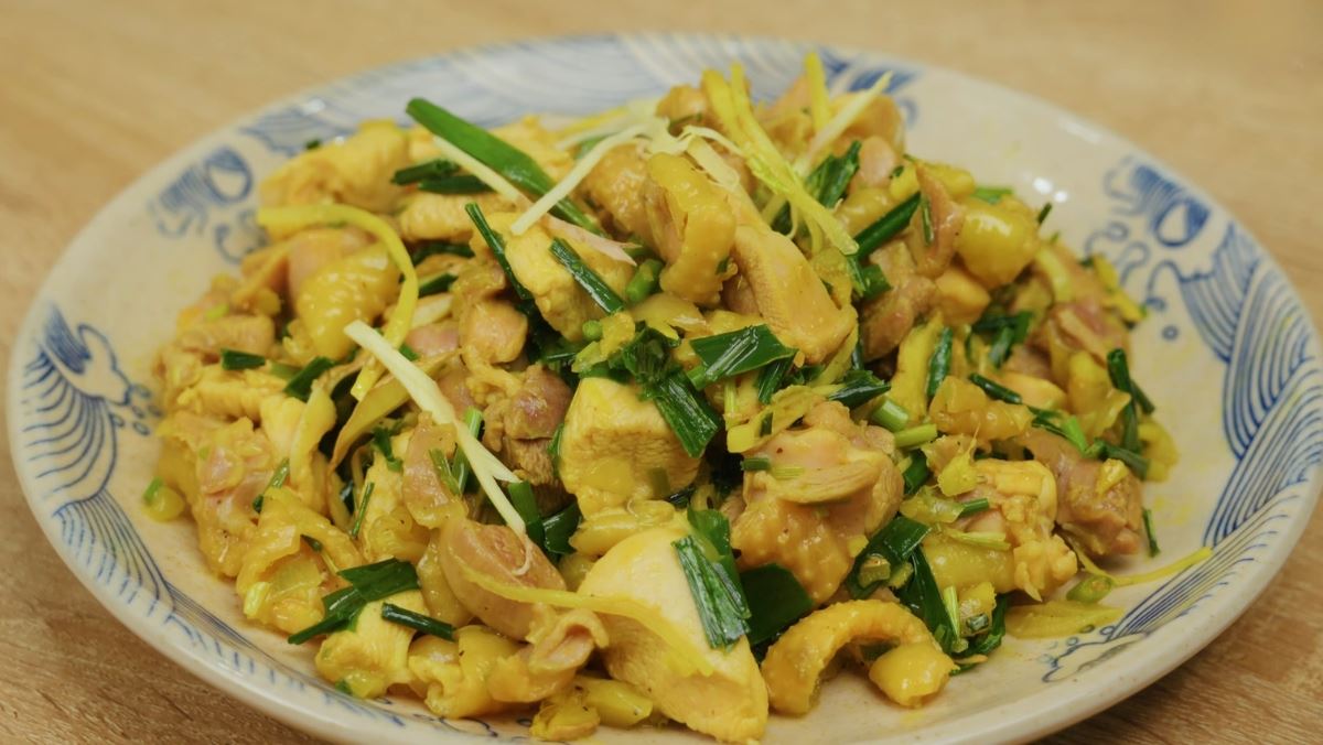 gà xào gừng