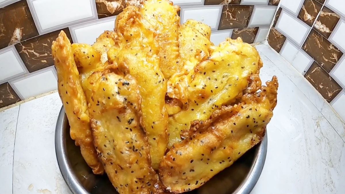 cách làm bánh chuối chiên bằng bột gạo