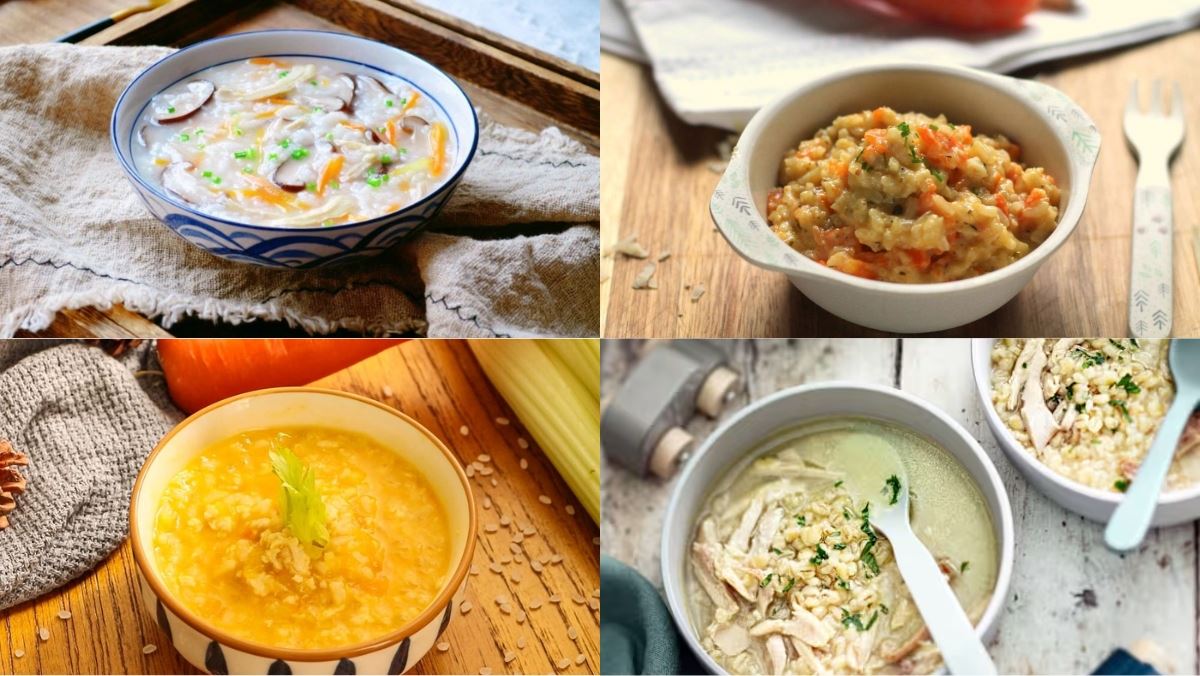 Cháo thịt gà nấu với rau gì