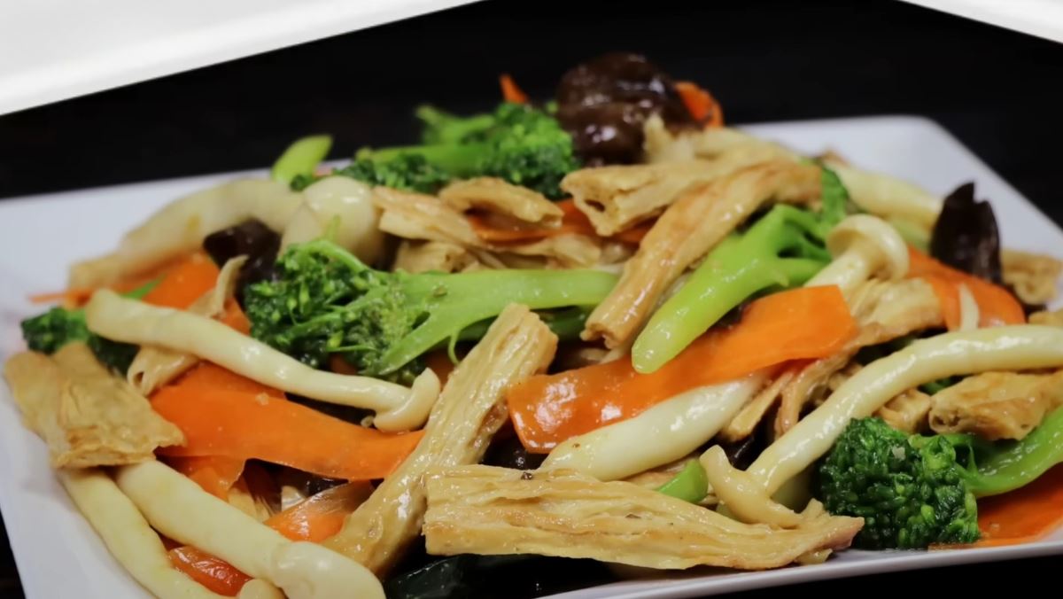 Cách làm váng đậu xào