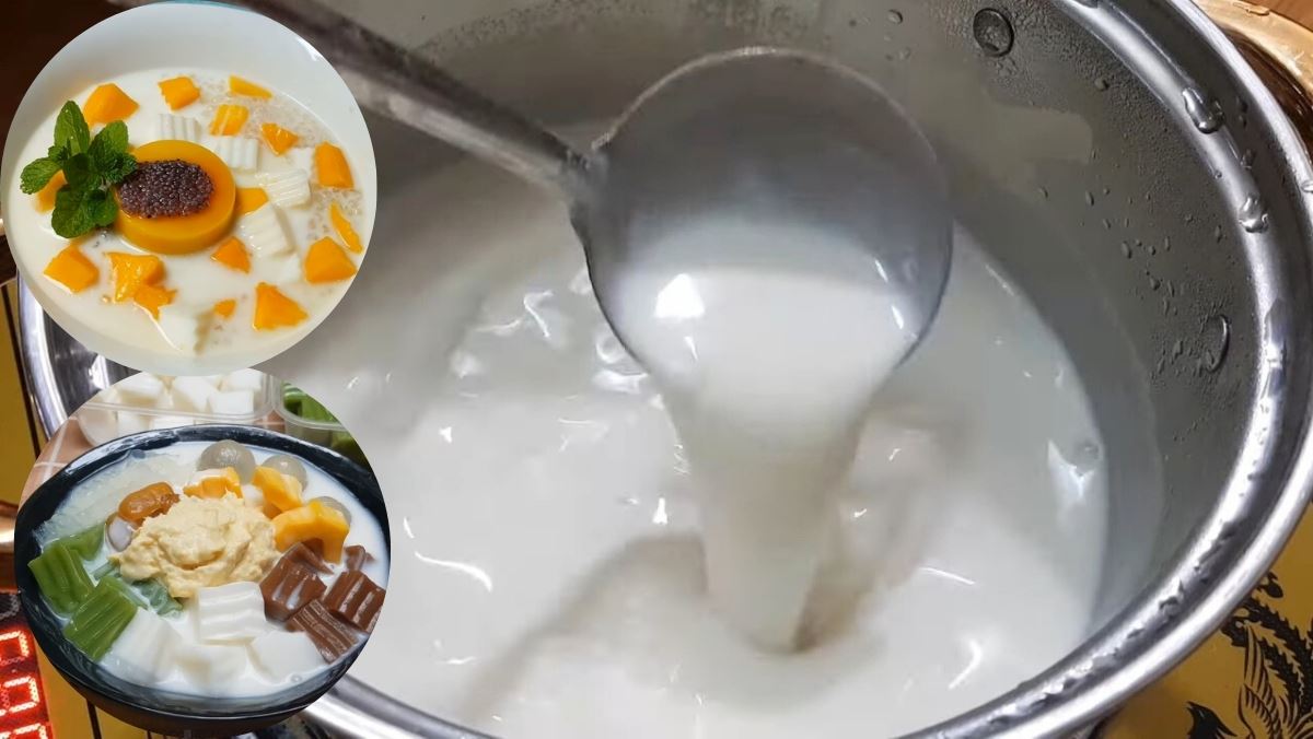 Cách làm nước cốt dừa ăn chè