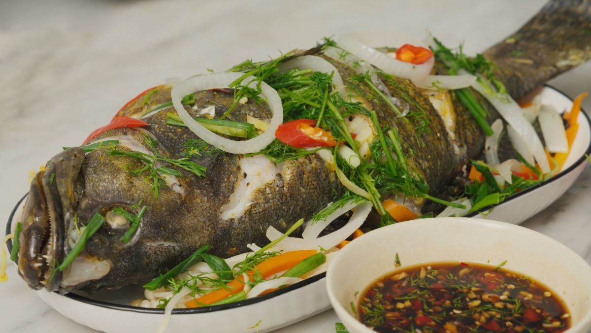 Cách làm cá song hấp xì dầu