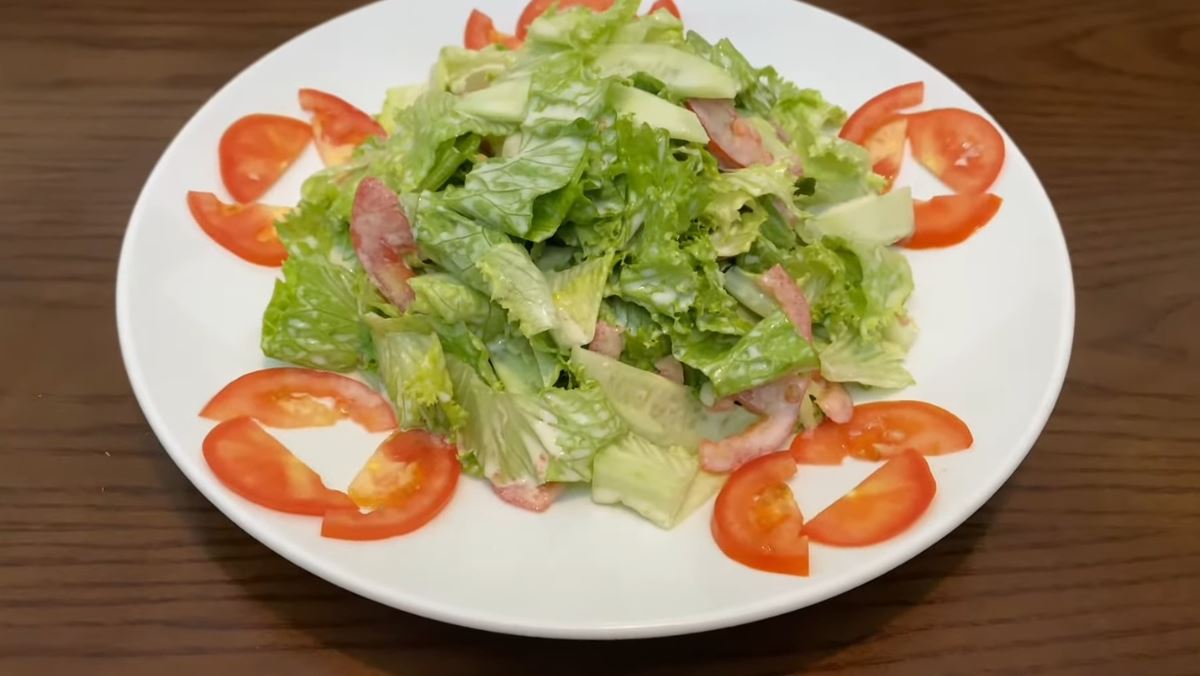 Cách làm salad rau xà lách trộn mayonnaise