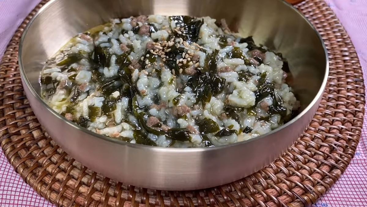 Cách nấu cháo rong biển