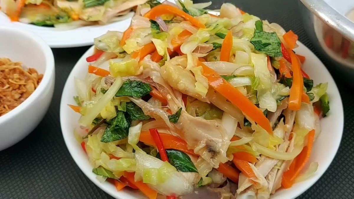 Cách làm gỏi gà chua ngọt