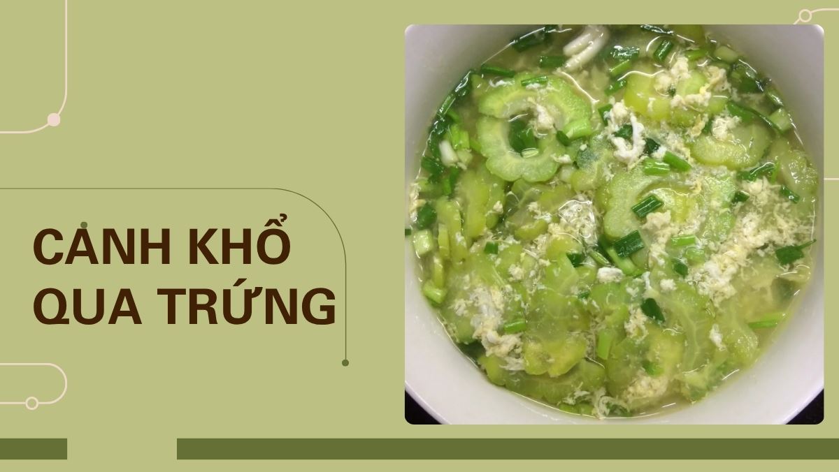 Cách nấu canh khổ qua trứng