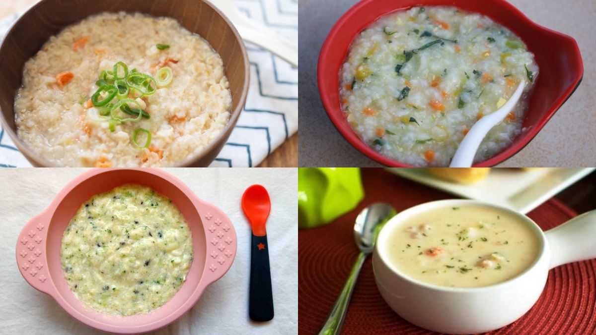 Cháo cá hồi nấu với rau gì