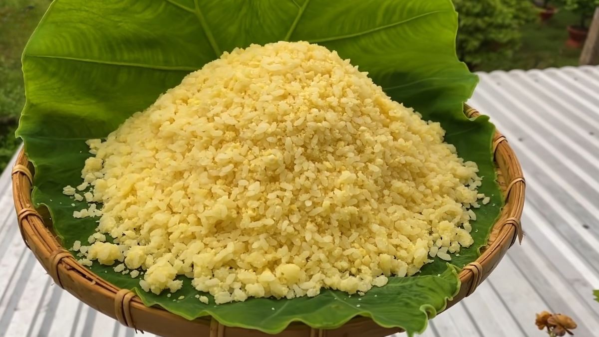 Cách nấu xôi đậu xanh nước cốt dừa bằng xửng hấp