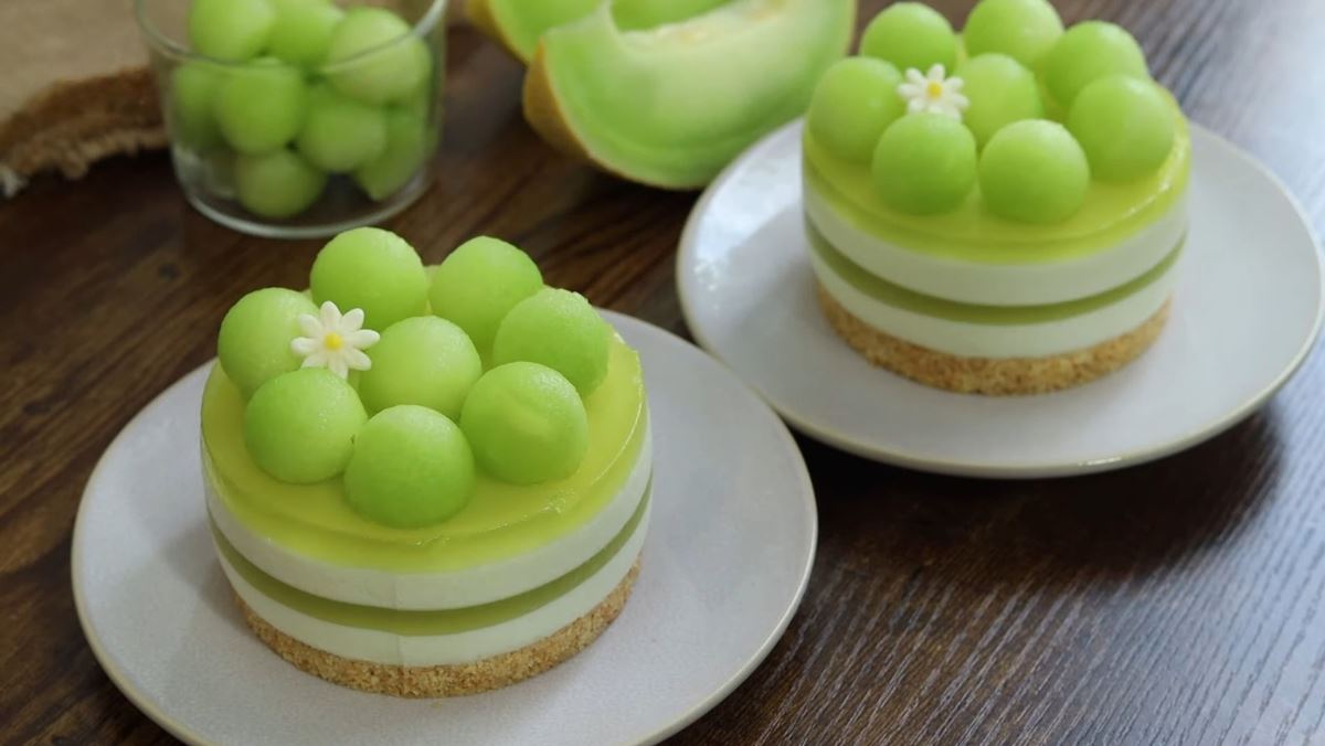 Cách làm bánh mousse dưa lưới
