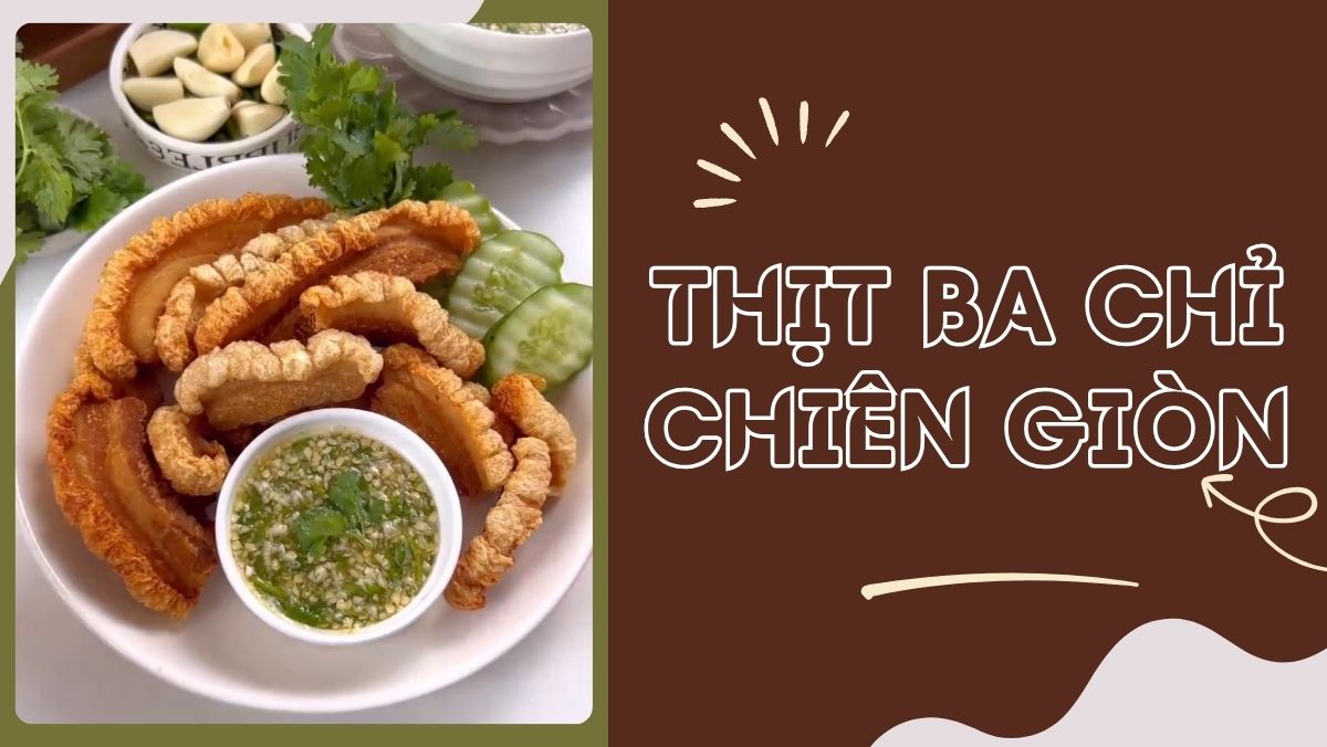 Cách làm thịt ba chỉ thái mỏng chiên giòn