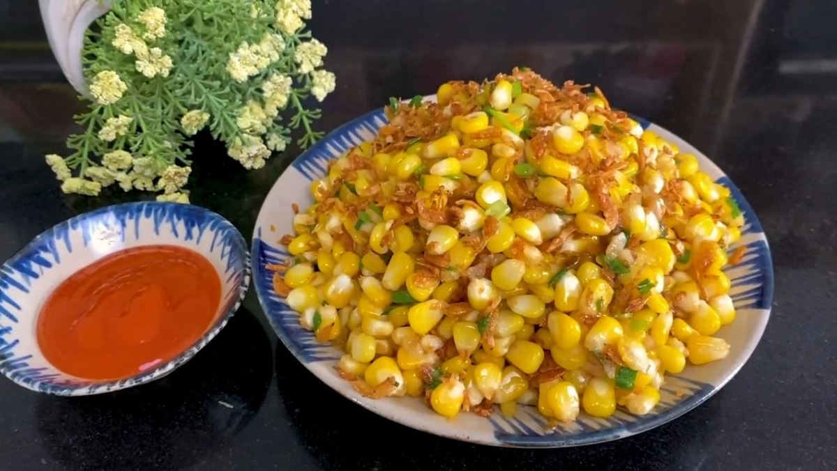 Cách làm bắp xào ruốc