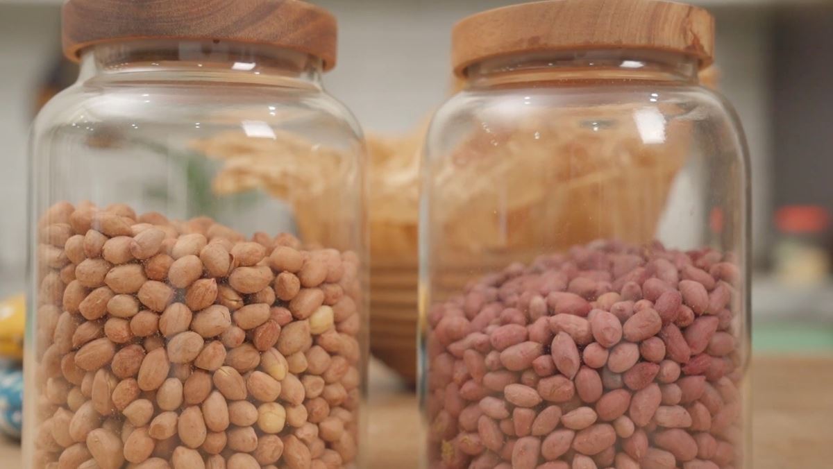 lạc rang húng lìu