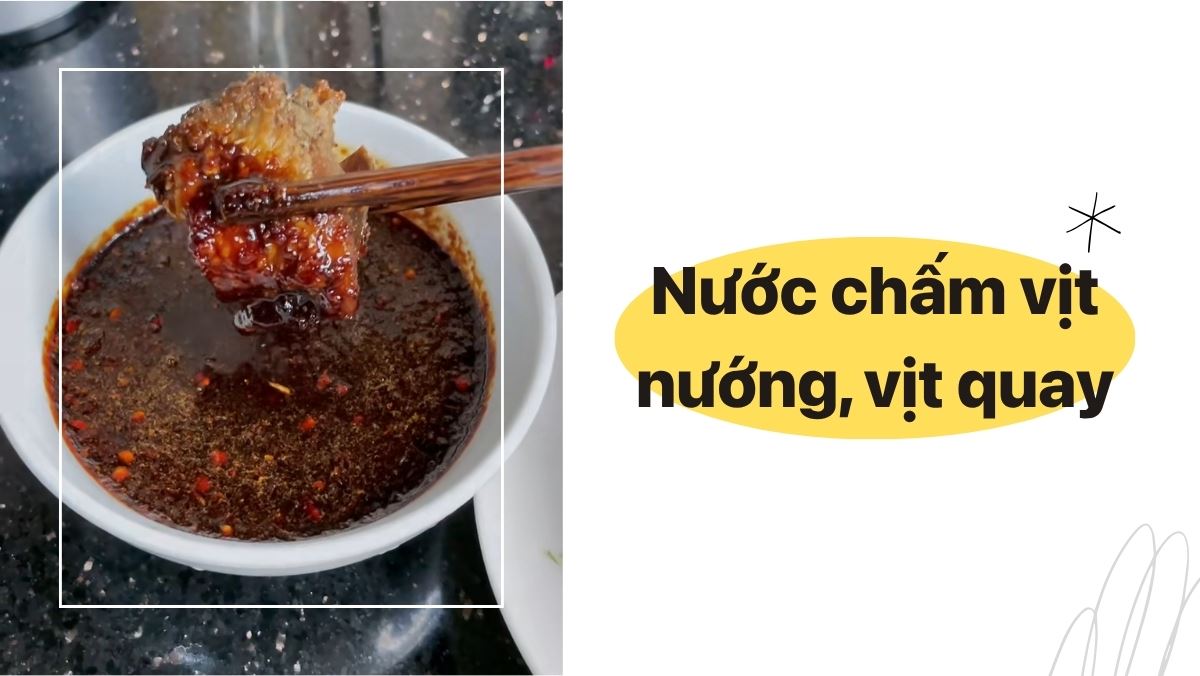 Cách làm nước chấm vịt nướng, vịt quay