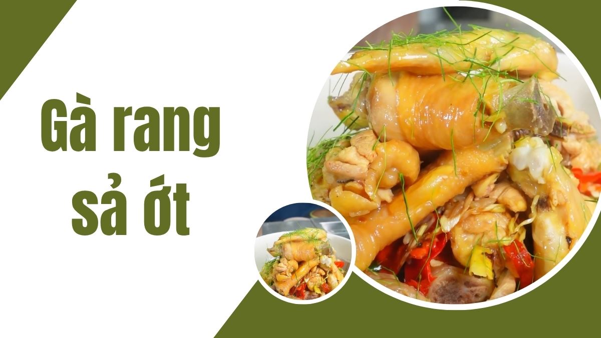 Cách làm thịt gà rang sả ớt