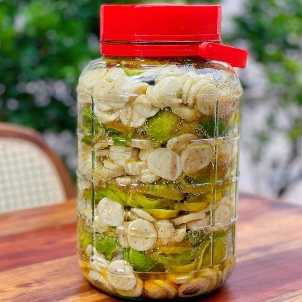 Cách ngâm chuối chanh đường phèn