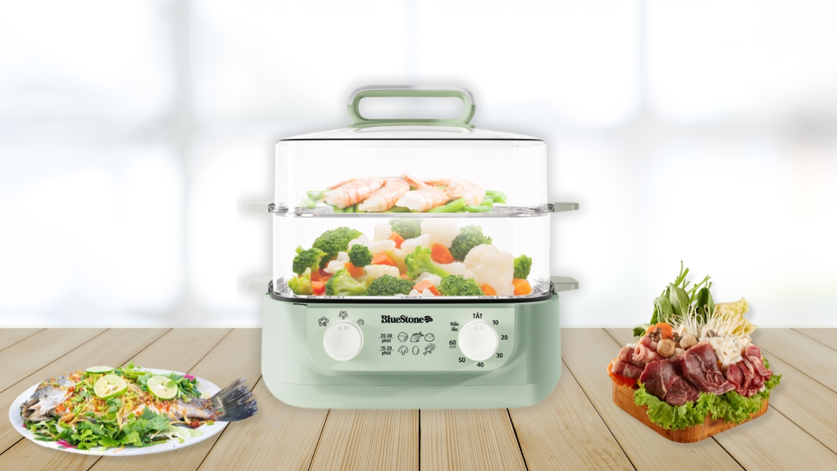 Top nồi nấu hấp đa năng