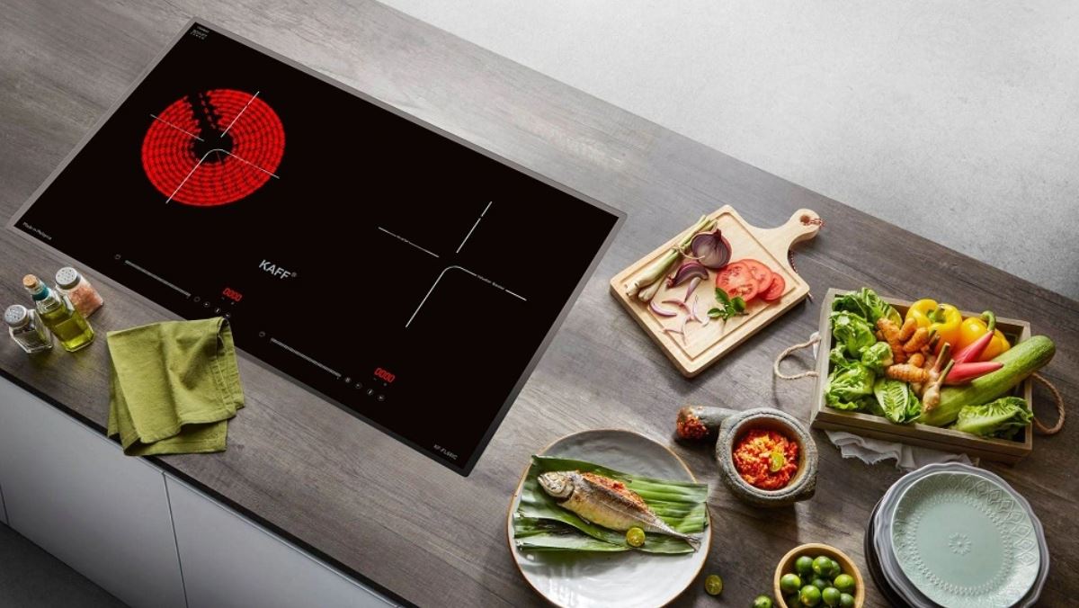 Top bếp điện từ kết hợp hồng ngoại inverter của KAFF