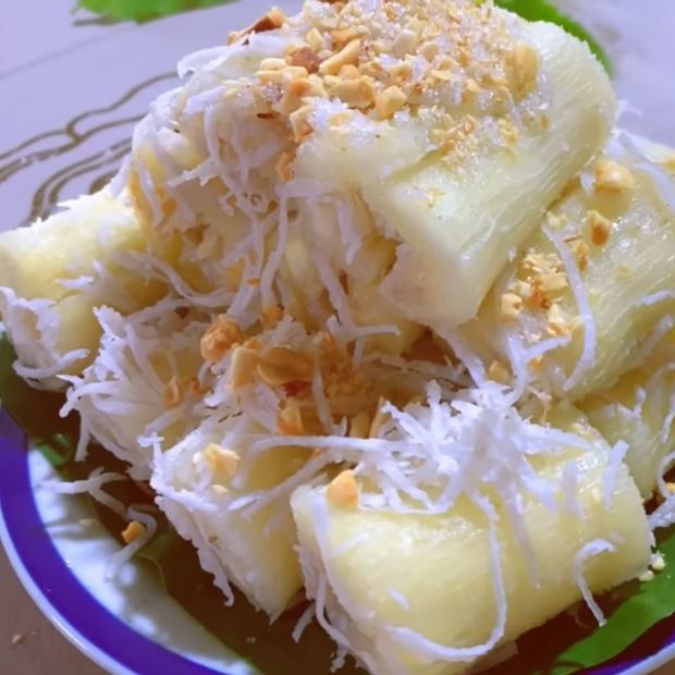 Cách làm sắn hấp nước cốt dừa dẻo thơm, đơn giản tại nhà bằng nồi xửng hấp