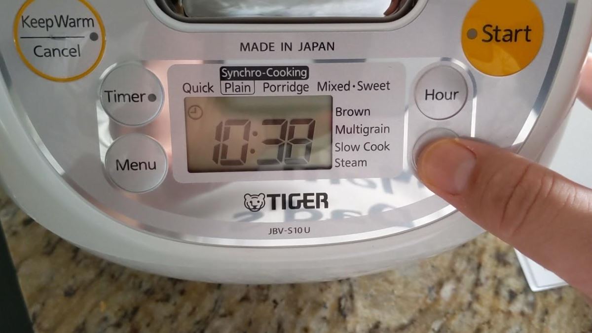 Cách chỉnh giờ nồi cơm điện Tiger
