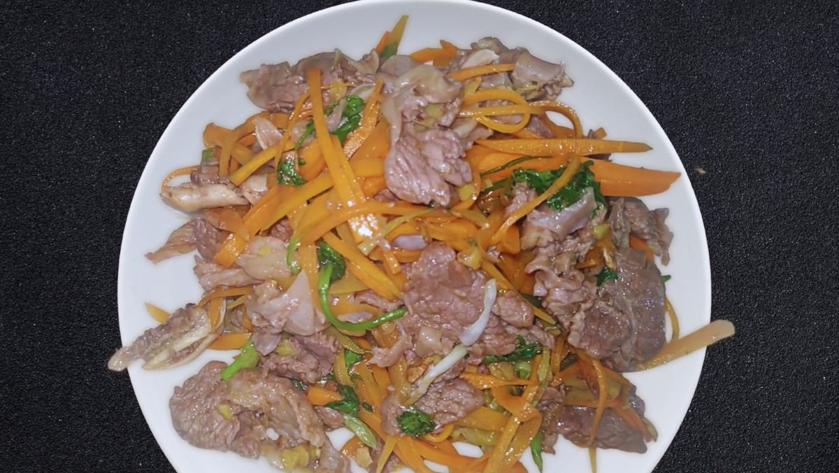 Cách làm món bò xào gừng