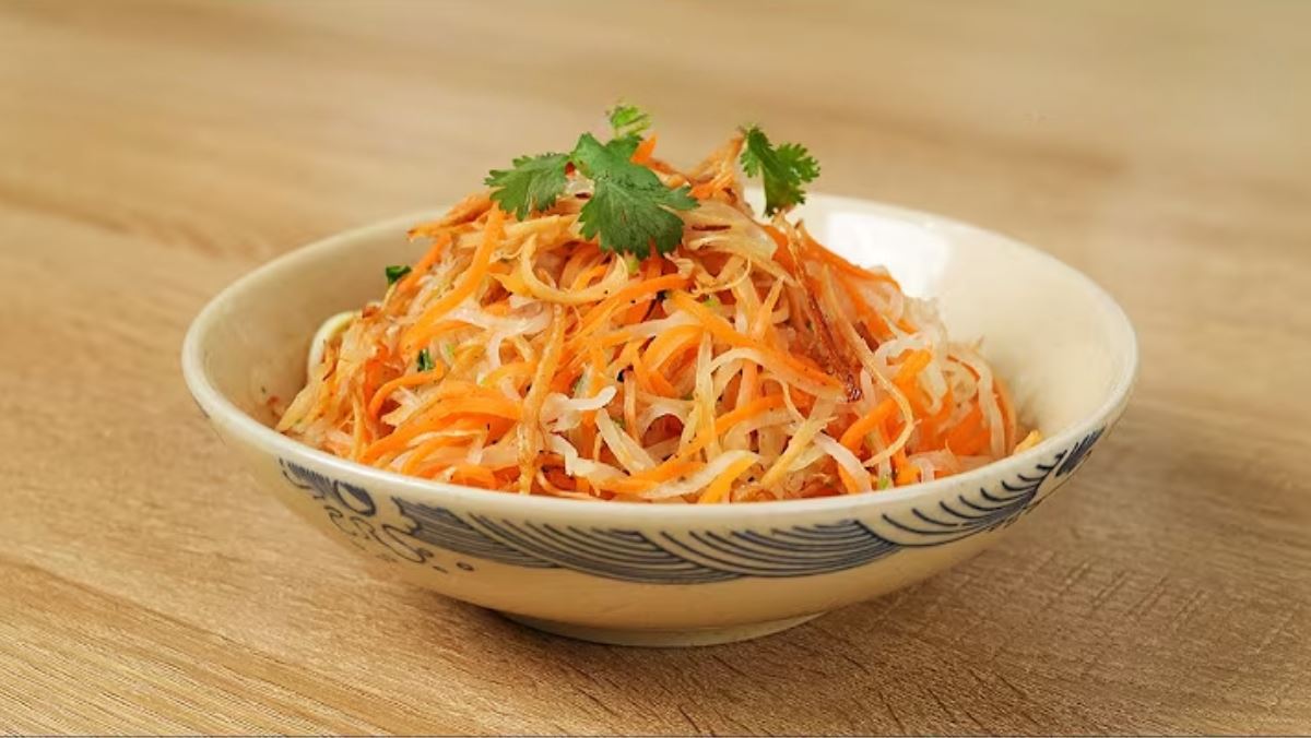 Cách nấu món su hào xào mực khô