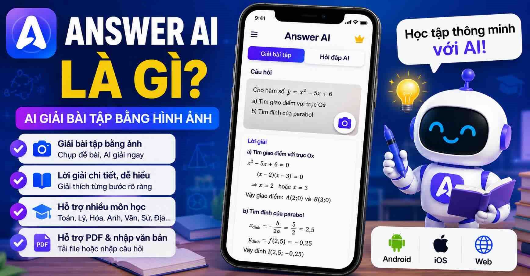 Answer AI là gì? Cách tải và sử dụng AI giải bài tập