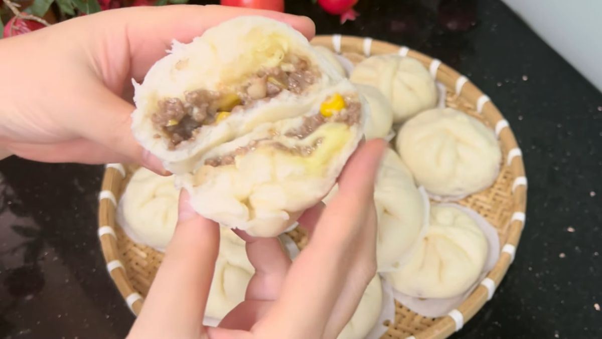 Cách làm bánh bao bò phô mai