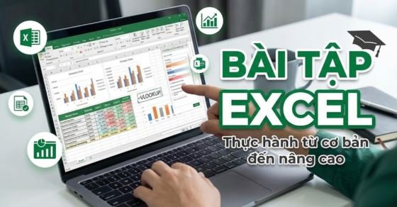 Trọn bộ 20+ bài tập Excel cơ bản đến nâng cao (Có đáp án)