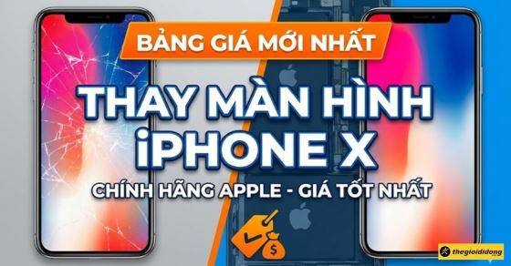 Bảng giá thay màn hình iPhone X giá tốt chính hãng Apple mới nhất