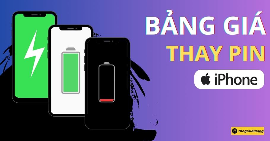 Bảng giá thay pin iPhone 2025 giá tốt chính hãng Apple mới nhất