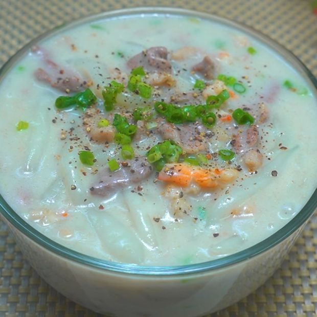 Cách nấu bánh canh vịt nước cốt dừa kiểu mới chuẩn vị bằng chảo chống dính