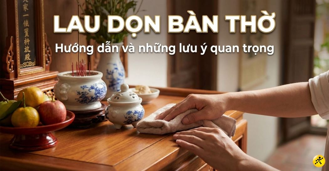 Bao sái là gì? Làm ngày nào? 5 bước bao sái bàn thờ chuẩn 2026