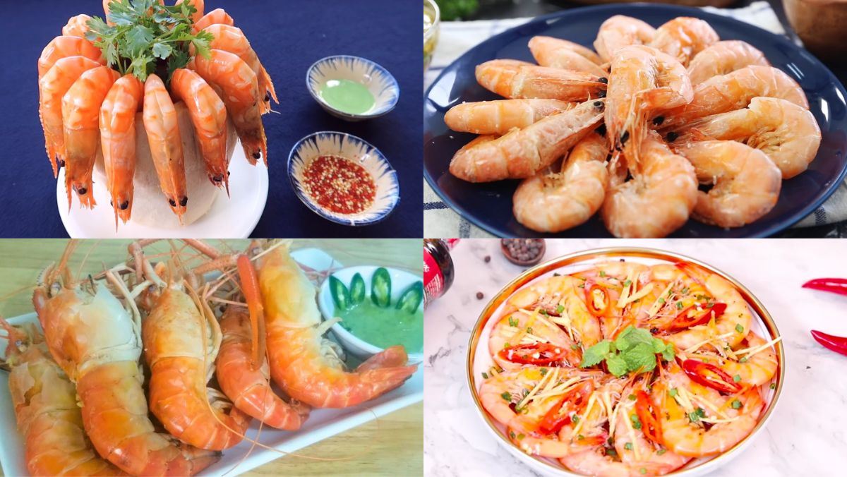 cách hấp tôm ngon