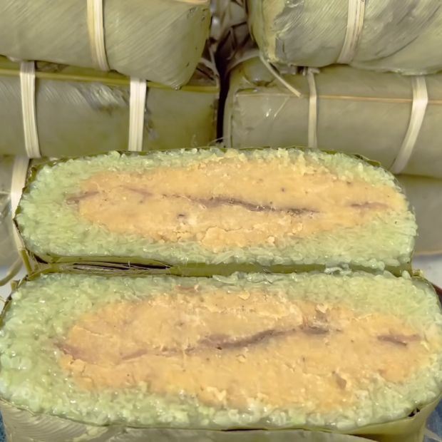 cách làm bánh chưng xanh bằng lá riềng
