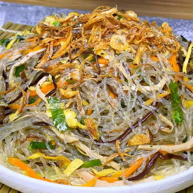 Cách xào miến dong ngon