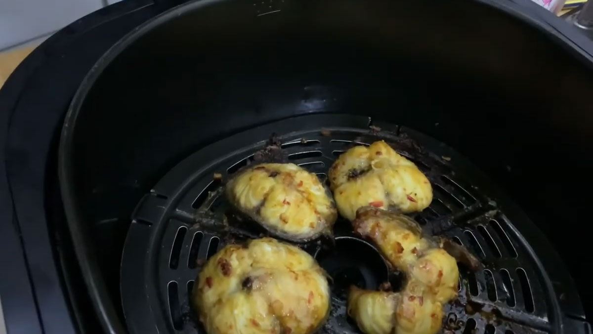 cá tầm nướng nồi chiên không dầu