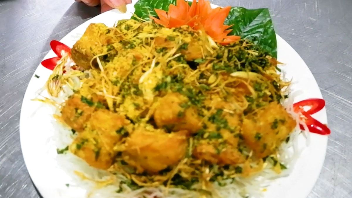 cá tầm rang muối