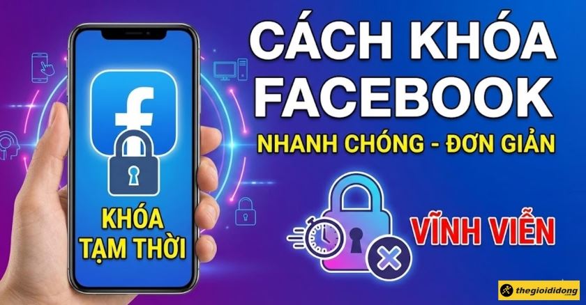 Cách khóa Facebook tạm thời, vĩnh viễn trên điện thoại, máy tính