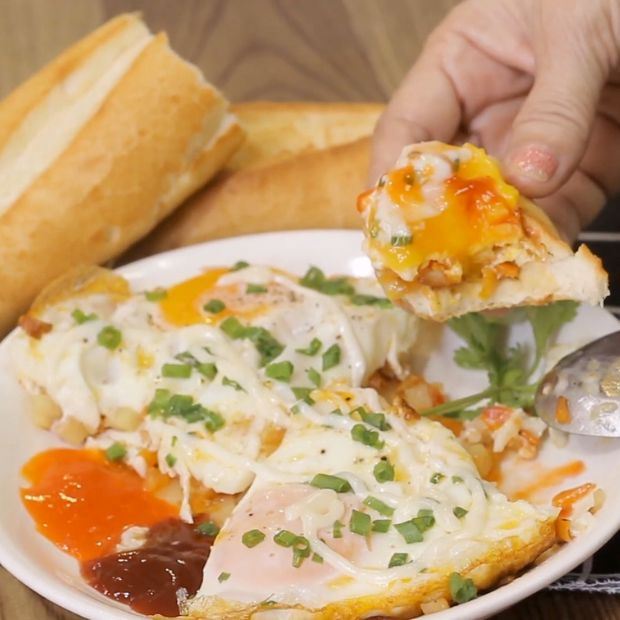 Cách làm bánh mì trứng ốp la ngon ăn sáng kiểu mới đầy đủ dinh dưỡng