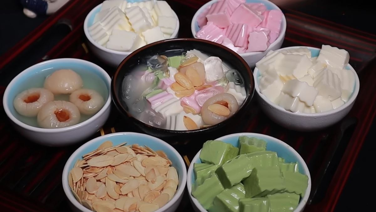 Chè khúc bạch bằng whipping cream